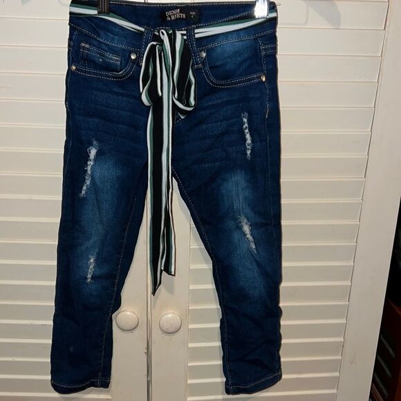 Denim & Rivets distressed stretched skinny jeans size 4 - Picture 1 of 4